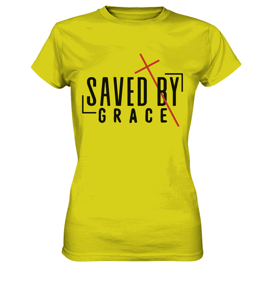 Saved by Grace – Ein kraftvolles Statement des Glaubens - Ladies Premium Shirt