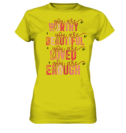 Du bist wertvoll – Eine Erinnerung an die Wahrheit - Ladies Premium Shirt