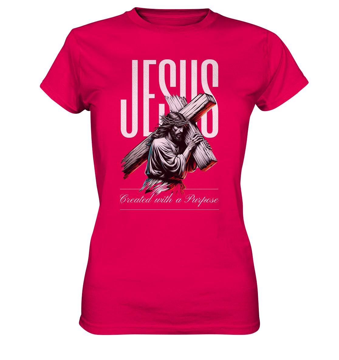 Created with a Purpose - Ladies Premium Shirt