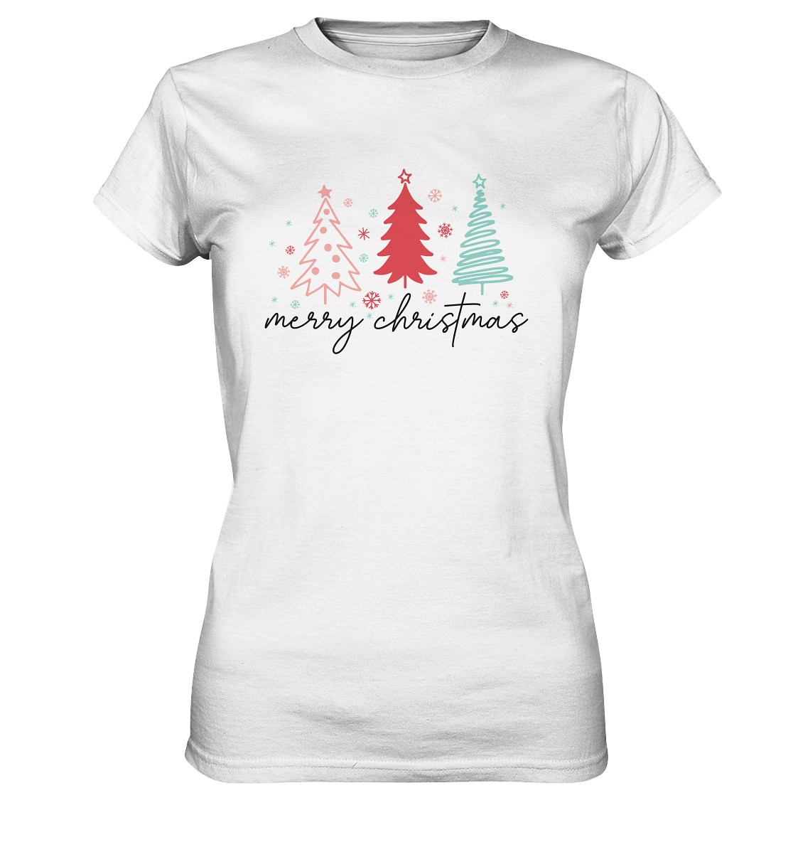 Elegant Christmas Greetings - Ladies Premium Shirt