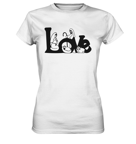 The love we experience at Christmas - Ladies Premium Shirt