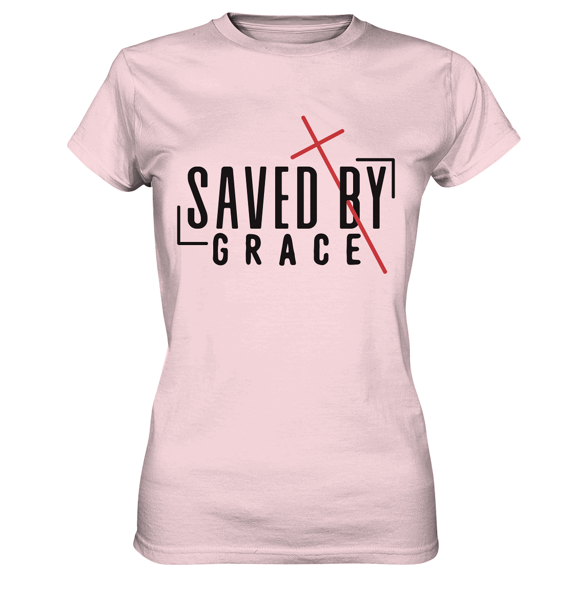 Saved by Grace – Ein kraftvolles Statement des Glaubens - Ladies Premium Shirt