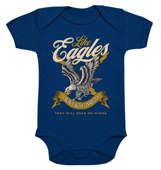 They will fly like eagles – Isaiah 40:31 - Organic Baby Bodysuit