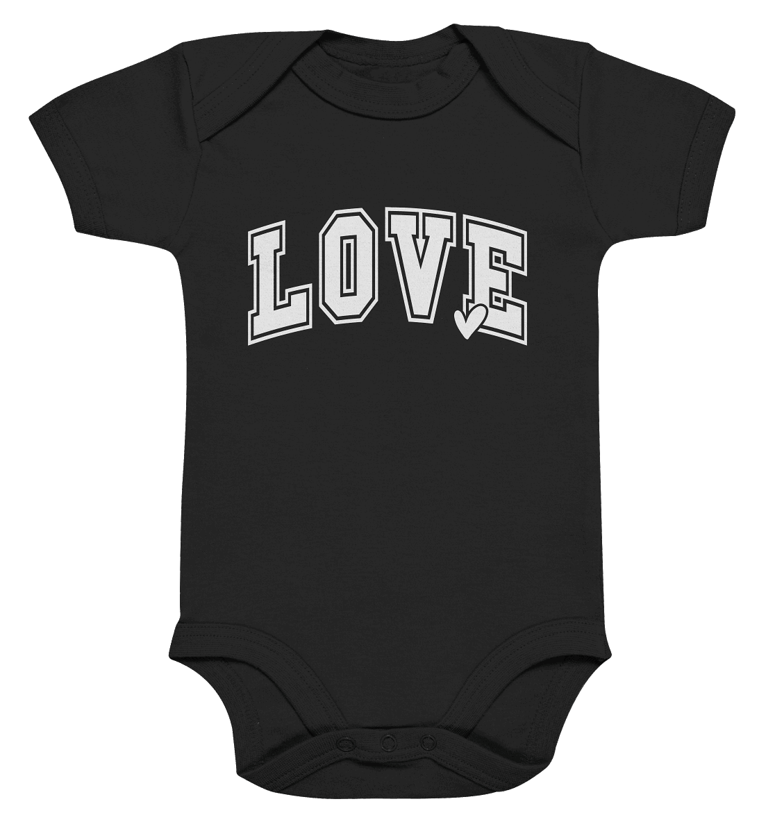 "Love" – das Design, das Herzen spricht! - Organic Baby Bodysuit