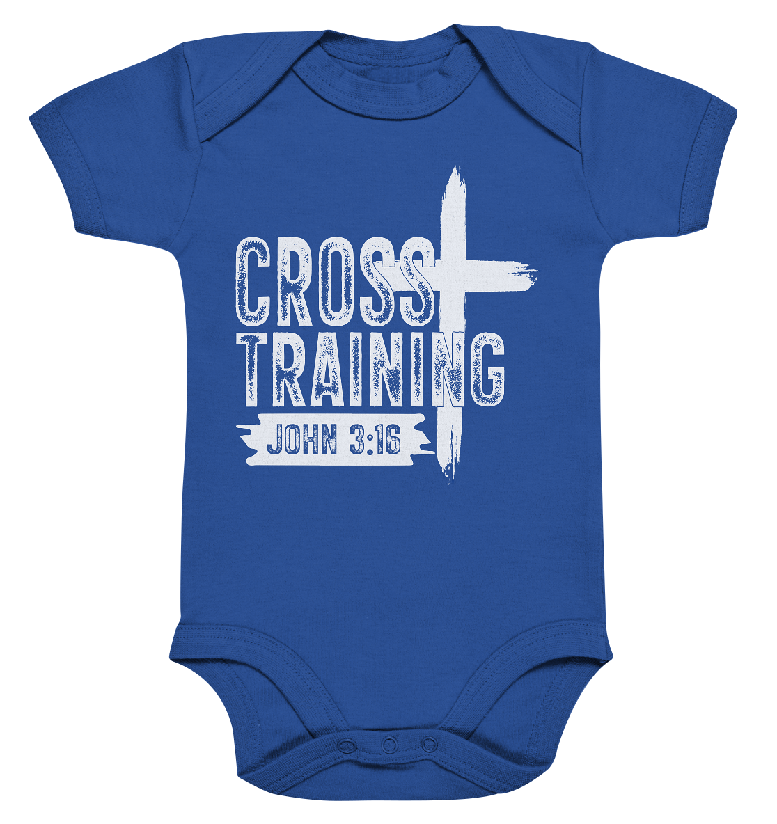 Cross Training - John 3:16 - Organic Baby Bodysuit