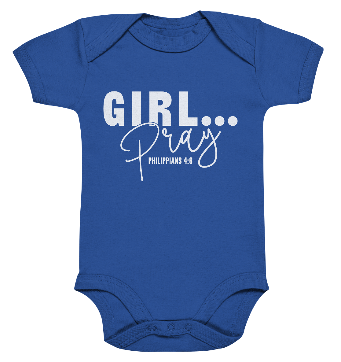 Girl. Pray. - Organic baby bodysuit