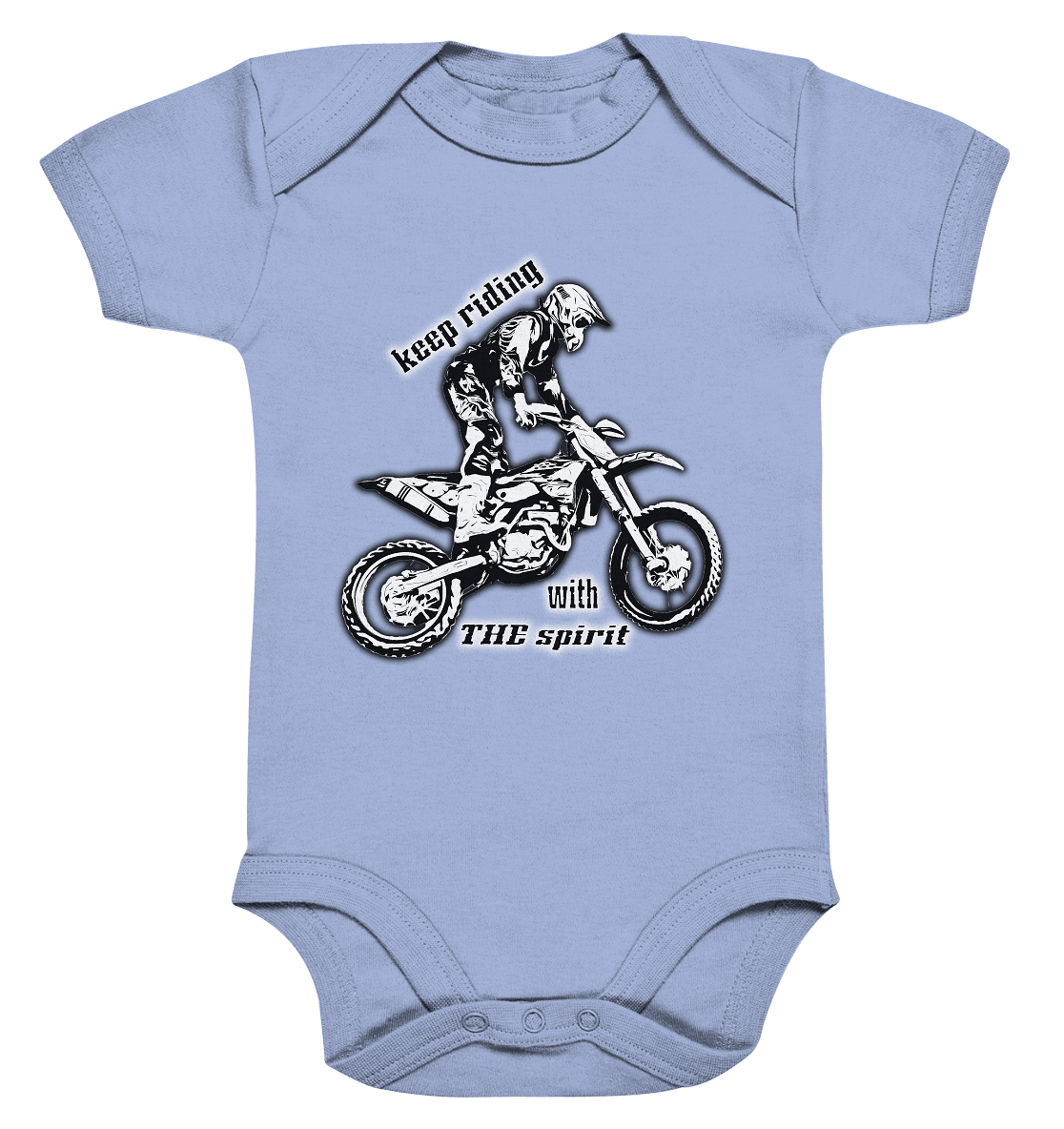 Keep Riding with the Holy Spirit - Organic Baby Bodysuit