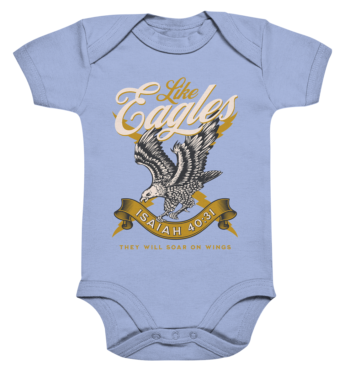 Sie werden fliegen wie Adler – Jesaja 40:31 - Organic Baby Bodysuit