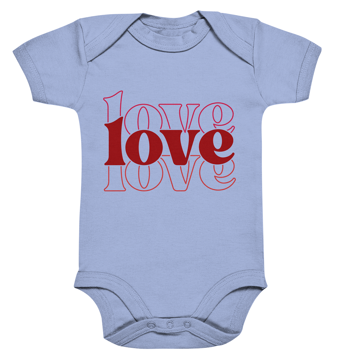 Love – The Greatest Power - Organic Baby Bodysuit