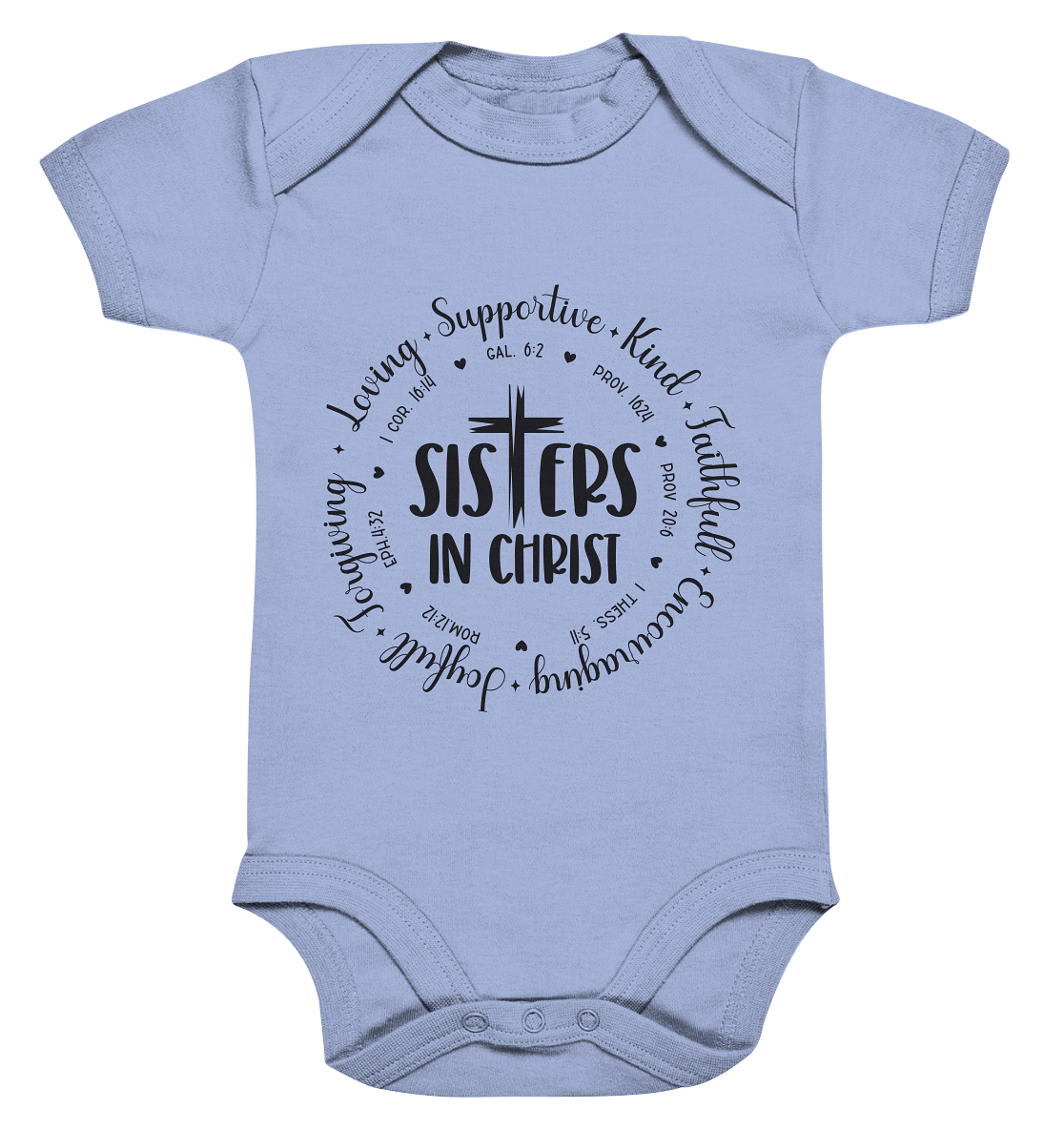 Sisters in Christ - Organic Baby Bodysuit