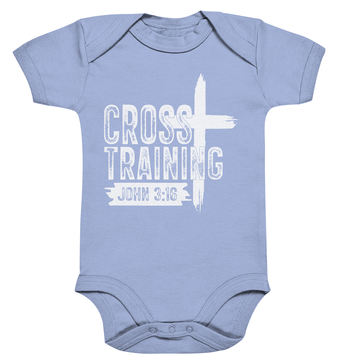 Cross Training - John 3:16 - Organic Baby Bodysuit