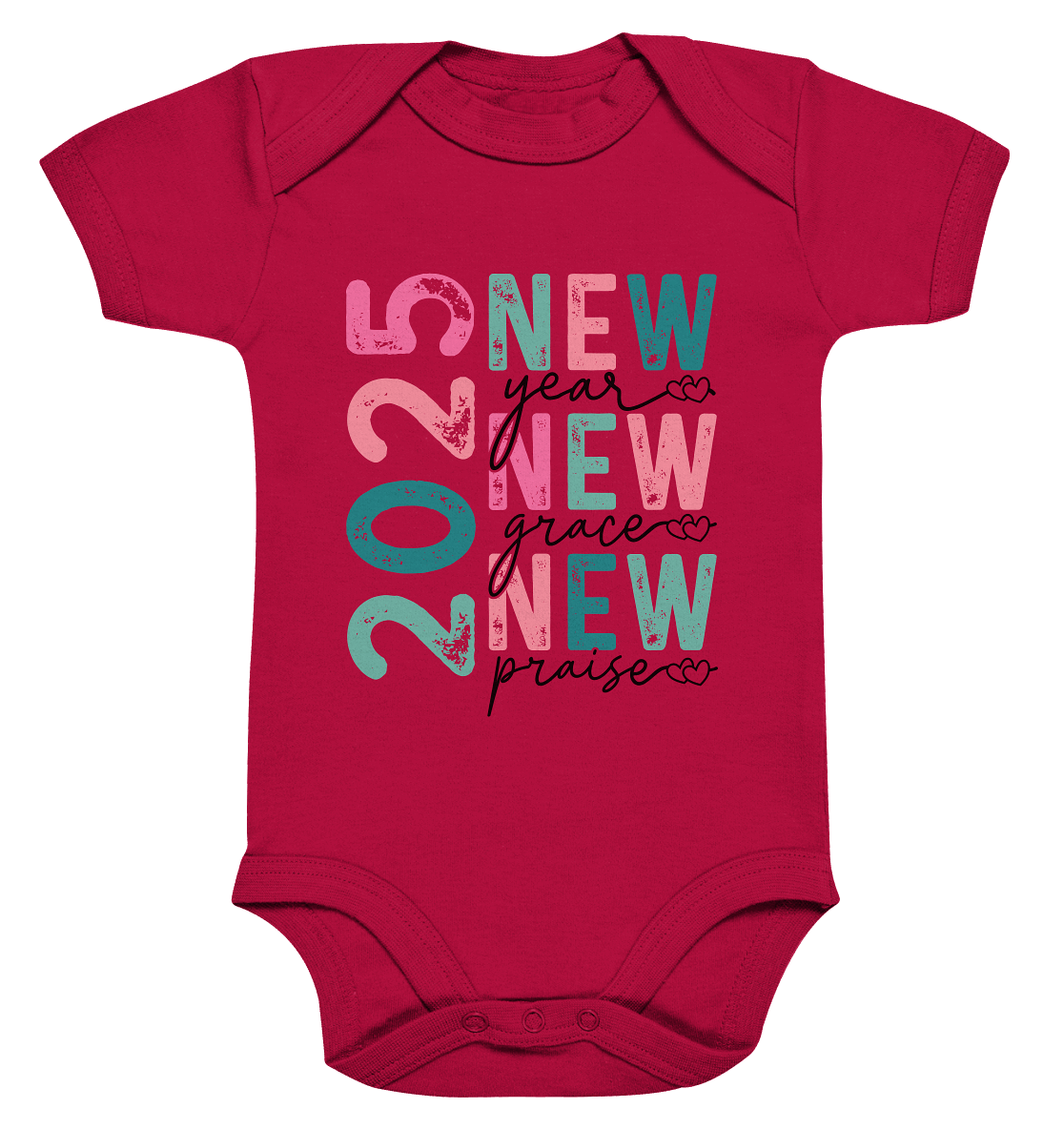 2025 - New Year, New Grace, New Praise - Organic Baby Bodysuit