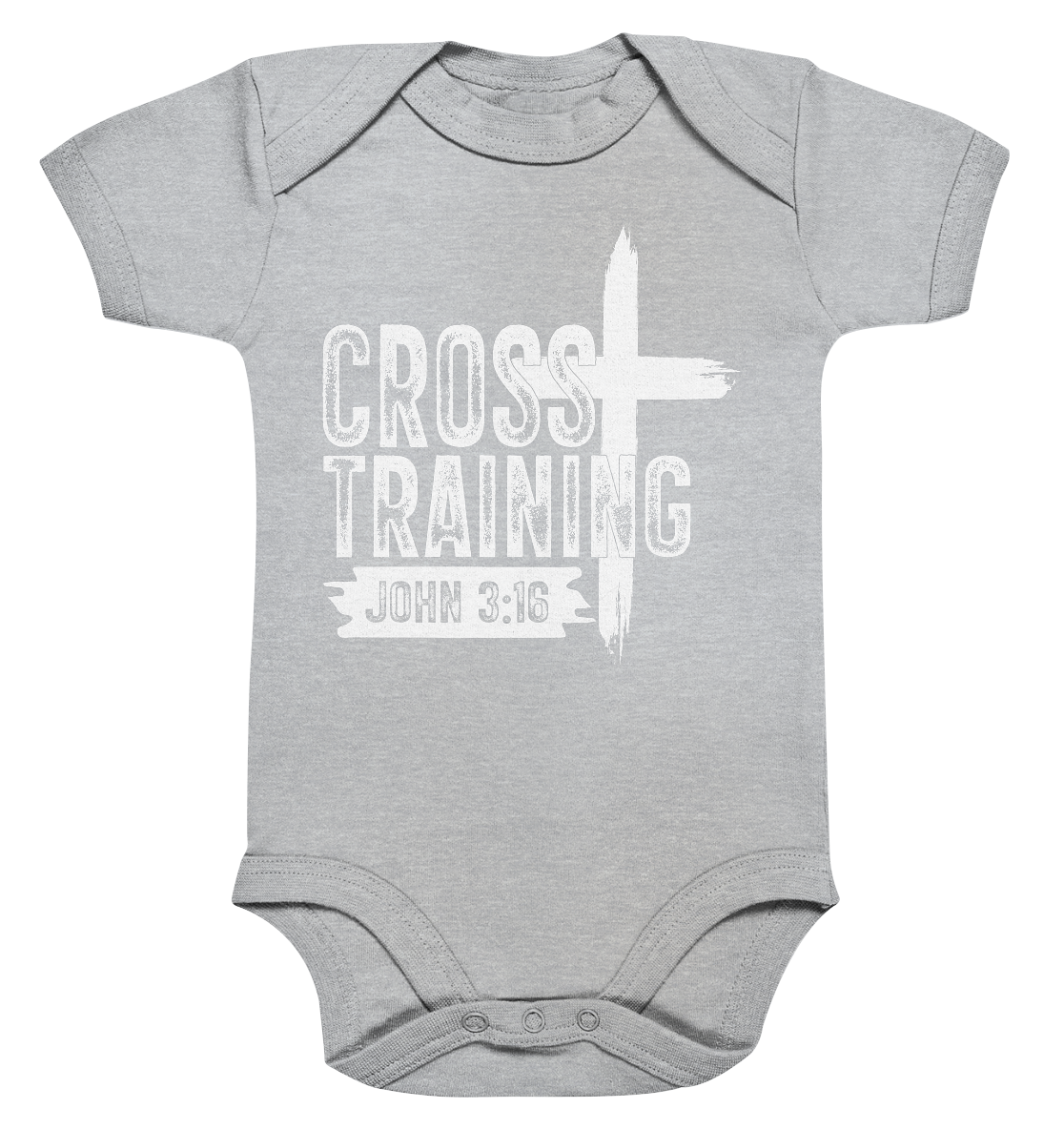 Cross Training - John 3:16 - Organic Baby Bodysuit