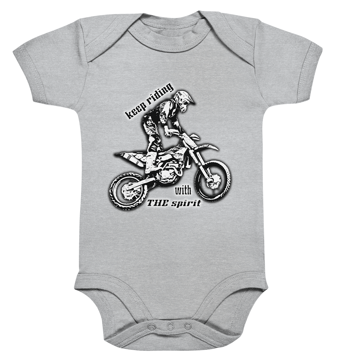 Keep Riding with the Holy Spirit - Organic Baby Bodysuit