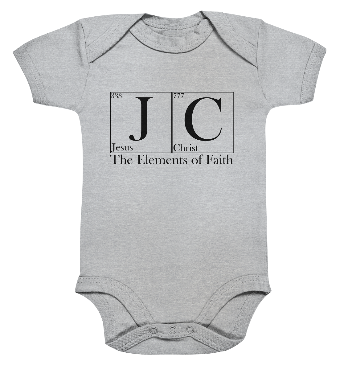 JC – The Elements of Faith - Organic Baby Bodysuit