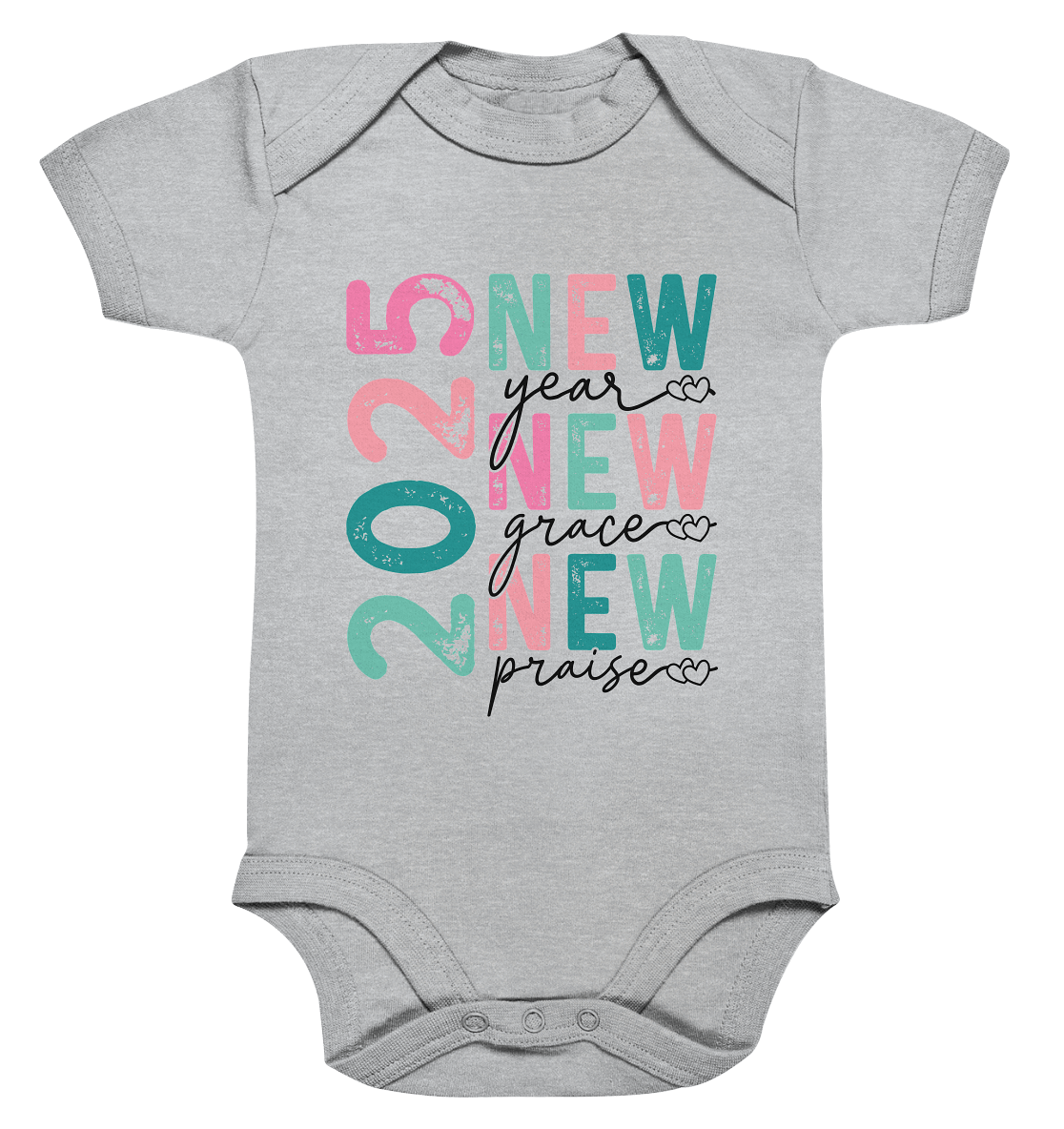 2025 - New Year, New Grace, New Praise - Organic Baby Bodysuit