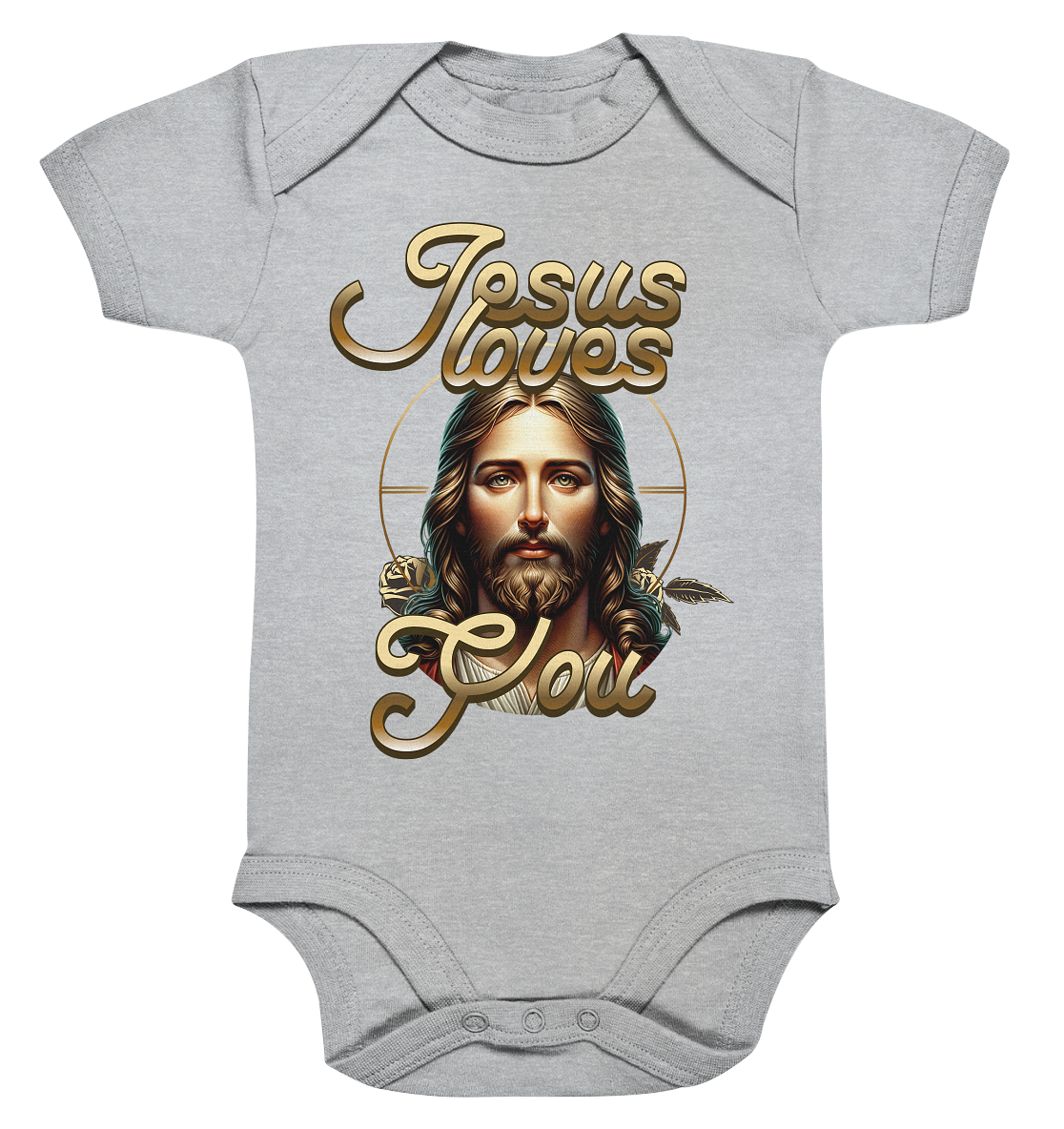 Jesus Loves You - Organic Baby Bodysuit