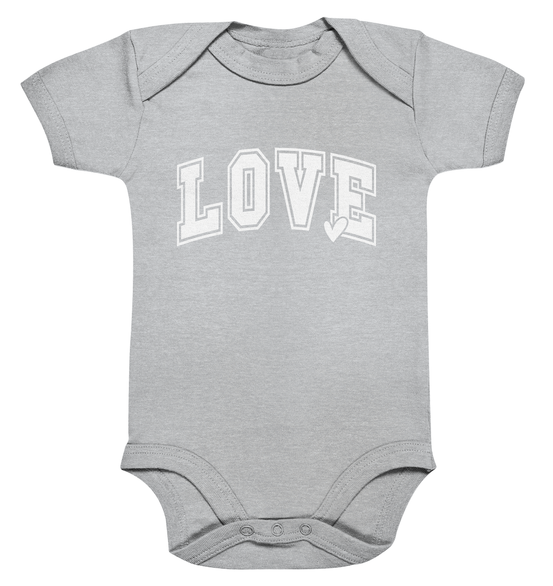 "Love" – das Design, das Herzen spricht! - Organic Baby Bodysuit