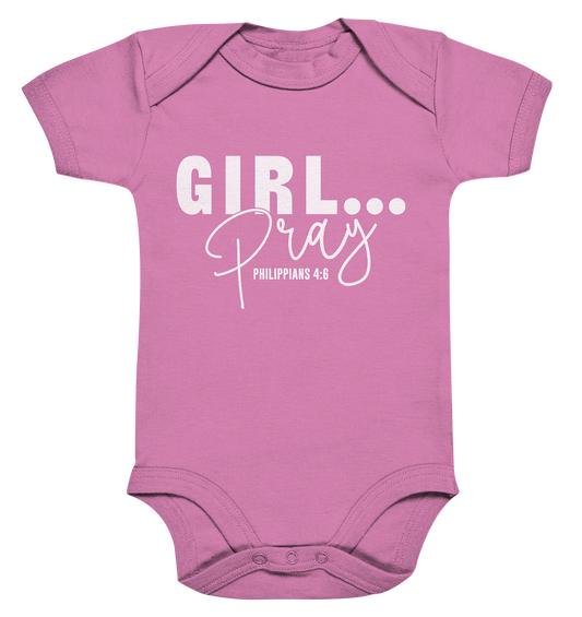 Girl. Pray. - Organic Baby Bodysuit