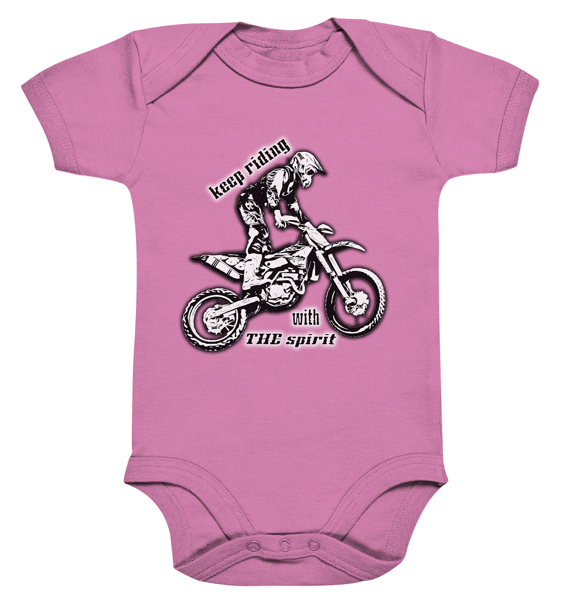 Keep Riding with the Holy Spirit - Organic Baby Bodysuit