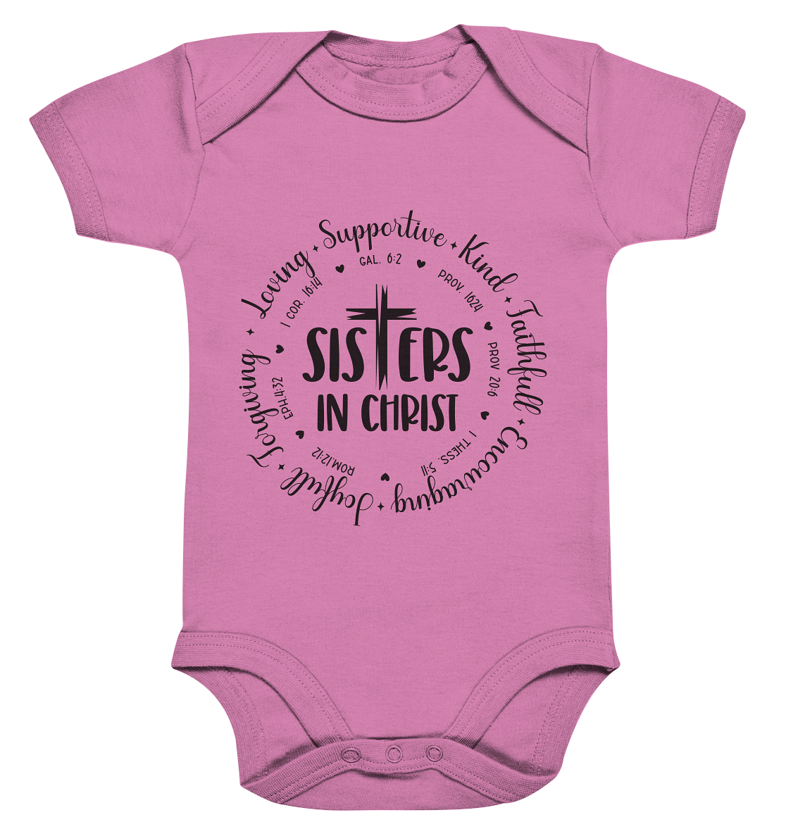 Sisters in Christ - Organic Baby Bodysuit