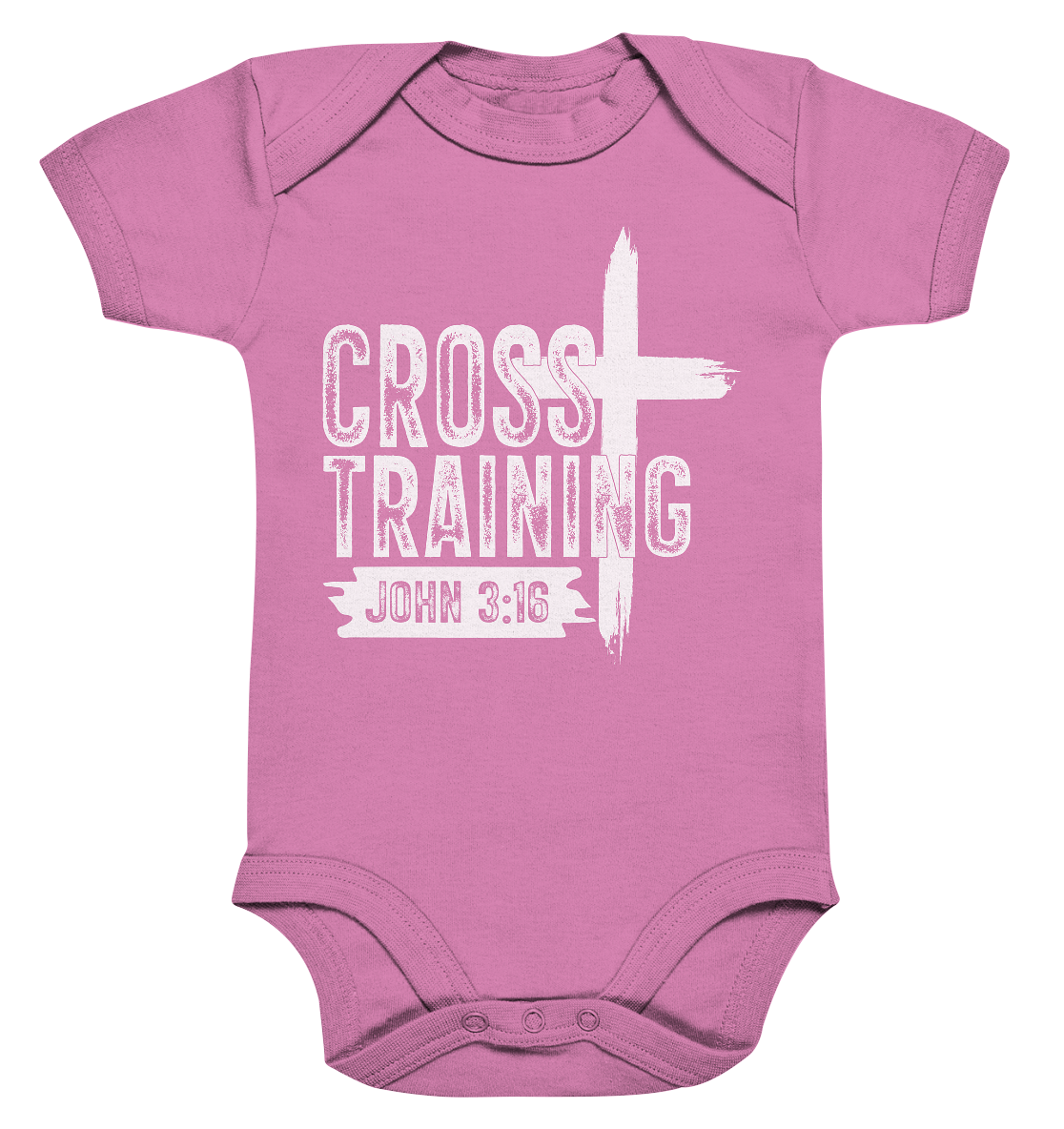 Cross Training - John 3:16 - Organic Baby Bodysuit