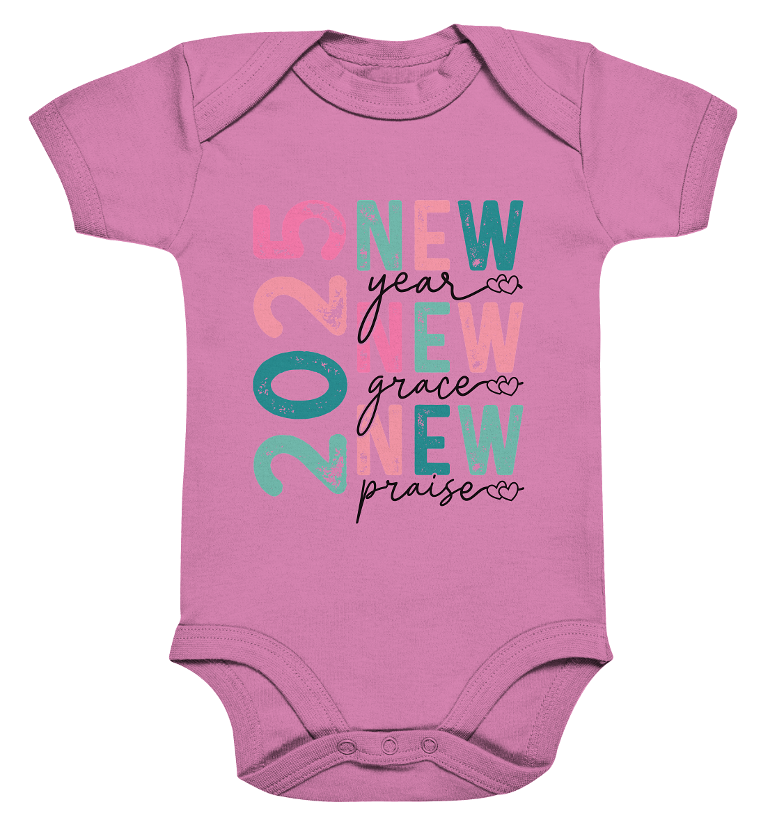 2025 - New Year, New Grace, New Praise - Organic Baby Bodysuit