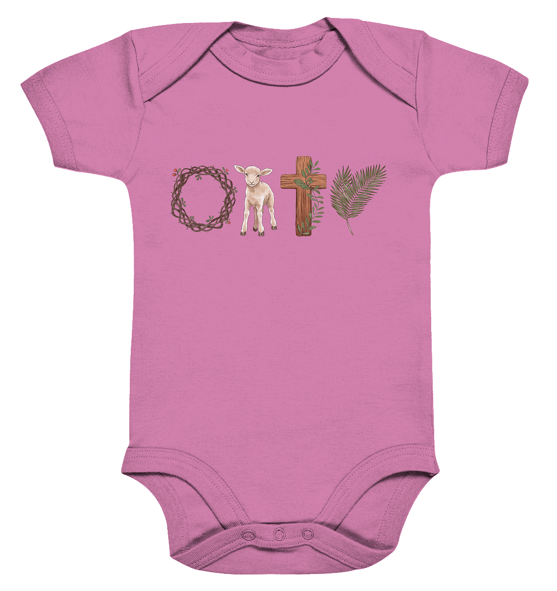 Victory of the Cross – Easter Redemption - Organic Baby Bodysuit