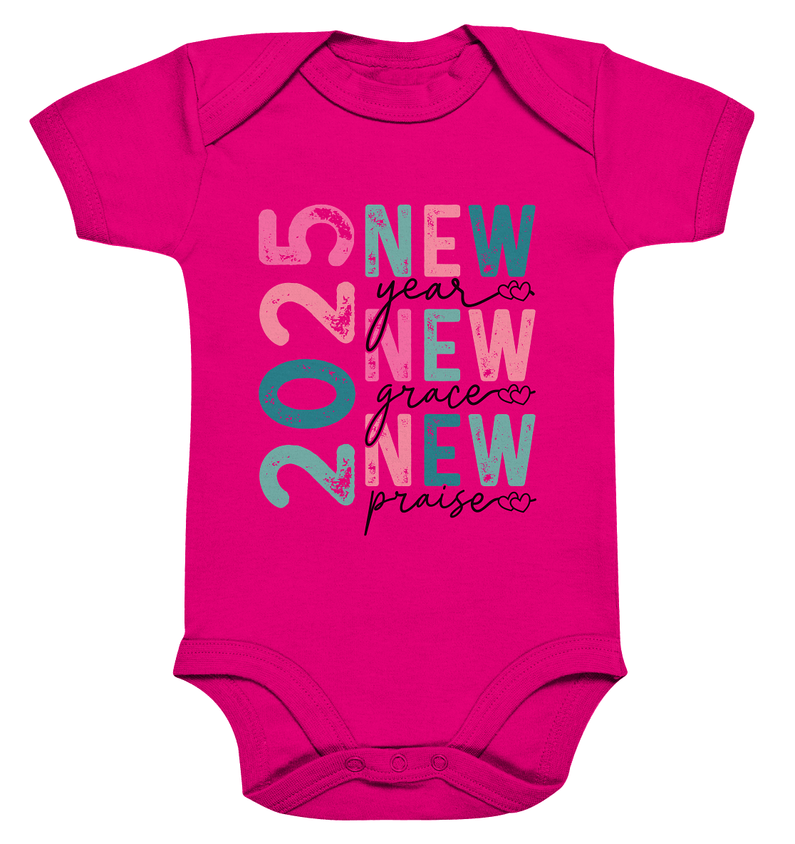 2025 - New Year, New Grace, New Praise - Organic Baby Bodysuit