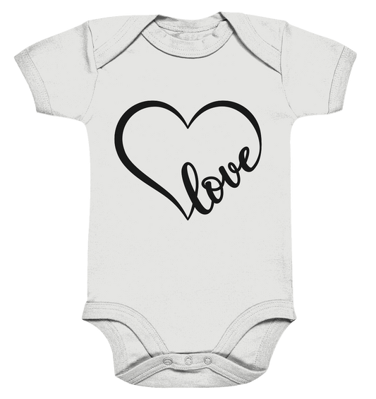 Love in Every Line - Organic Baby Bodysuit