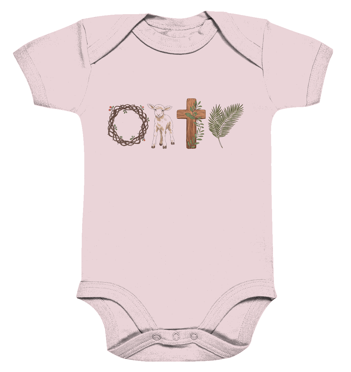 Victory of the Cross – Easter Redemption - Organic Baby Bodysuit