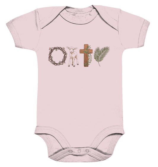 Victory of the Cross – Easter Redemption - Organic Baby Bodysuit