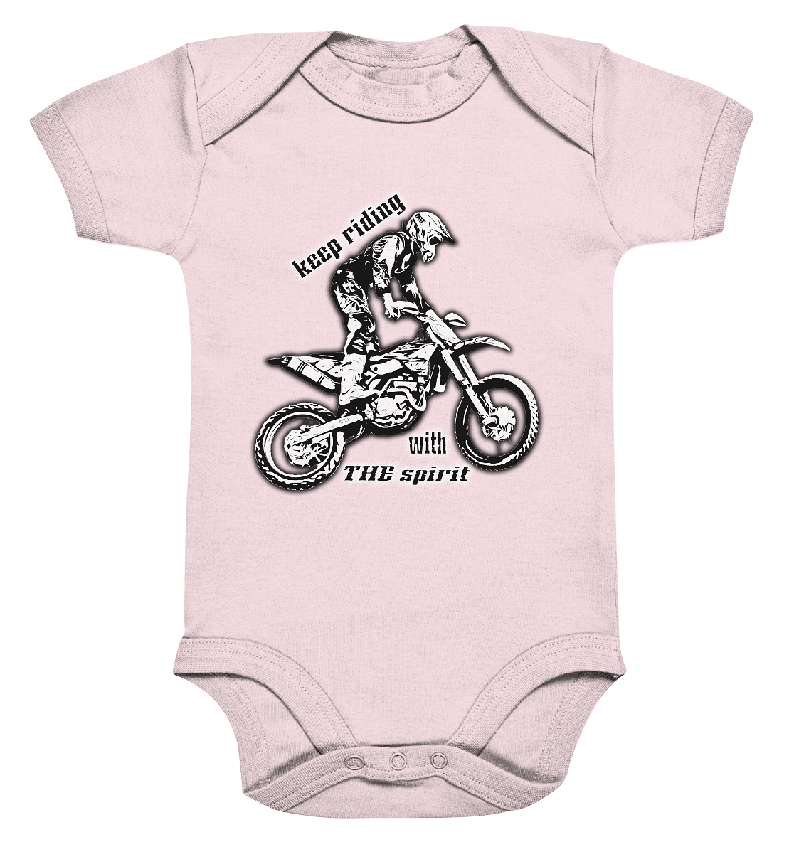 Keep Riding with the Holy Spirit - Organic Baby Bodysuit