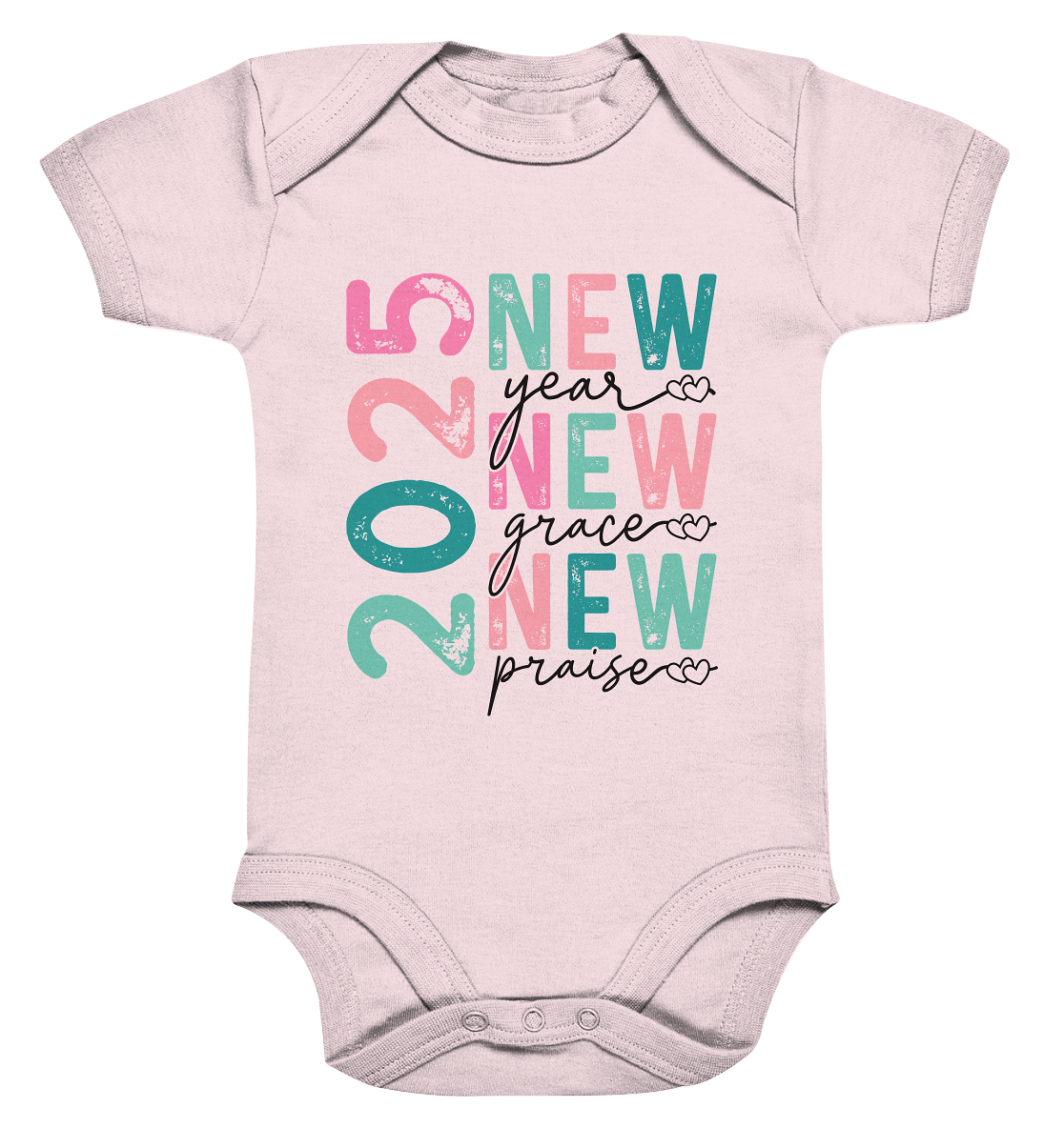 2025 - New Year, New Grace, New Praise - Organic Baby Bodysuit