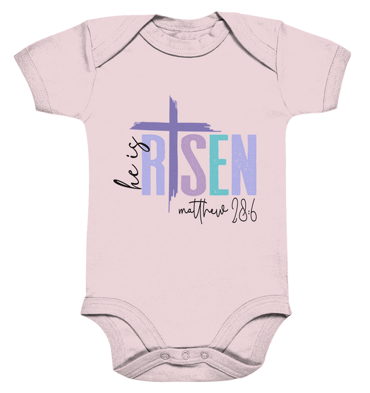 He Is Risen – Die Hoffnung lebt! - Organic Baby Bodysuit