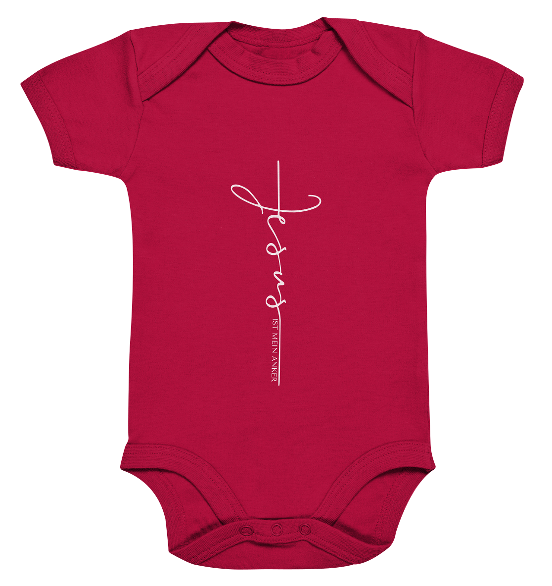 Jesus is my anchor - Organic Baby Bodysuite