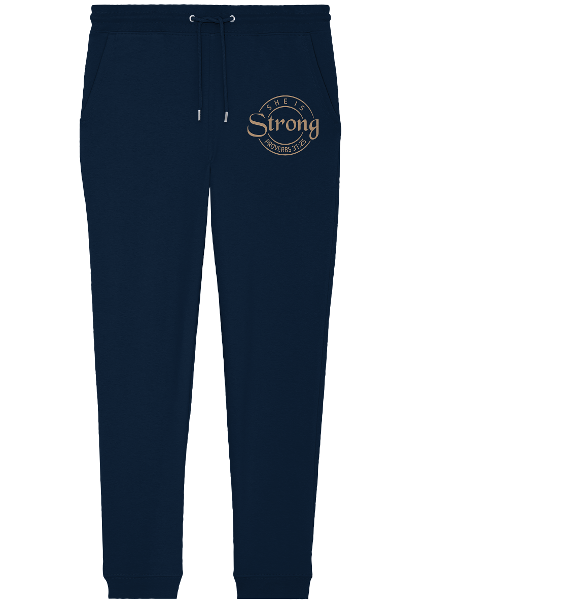 She is strong - Proverbs 31:25 - Organic Jogger Pants