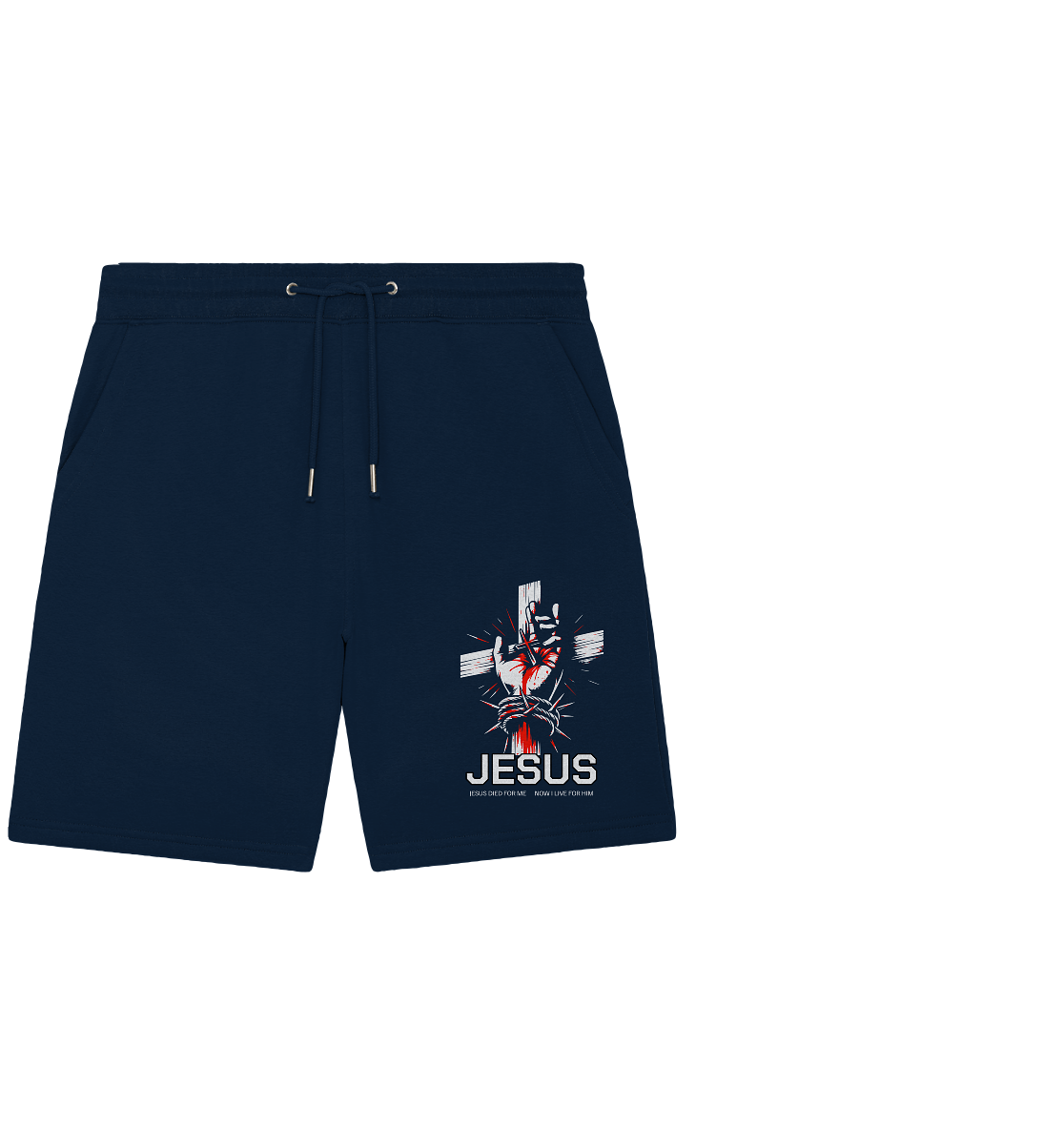 Jesus starb für mich – Jetzt lebe ich für ihn - Organic Jogger Shorts