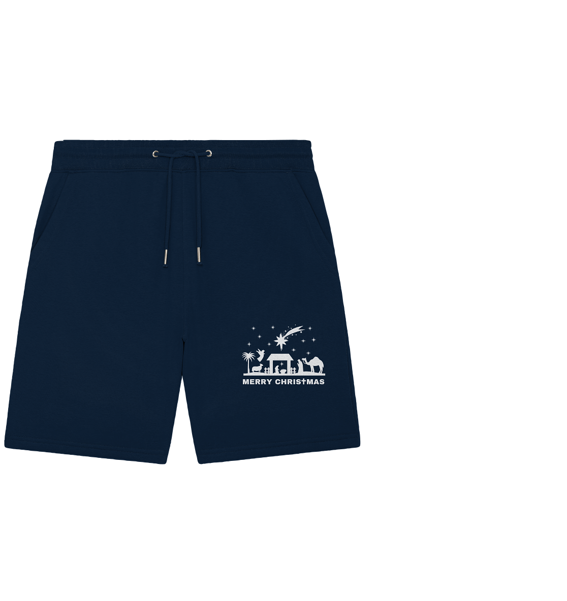 Merry Christmas - Frohe Weihnachten (Krippe Edition) - Organic Jogger Shorts