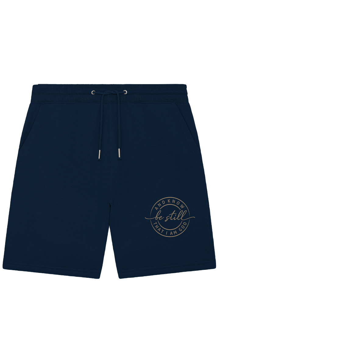 Sei still – und erkenne, dass ich Gott bin - Organic Jogger Shorts