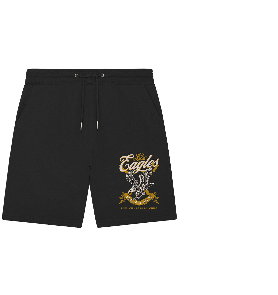 Sie werden fliegen wie Adler – Jesaja 40:31 - Organic Jogger Shorts