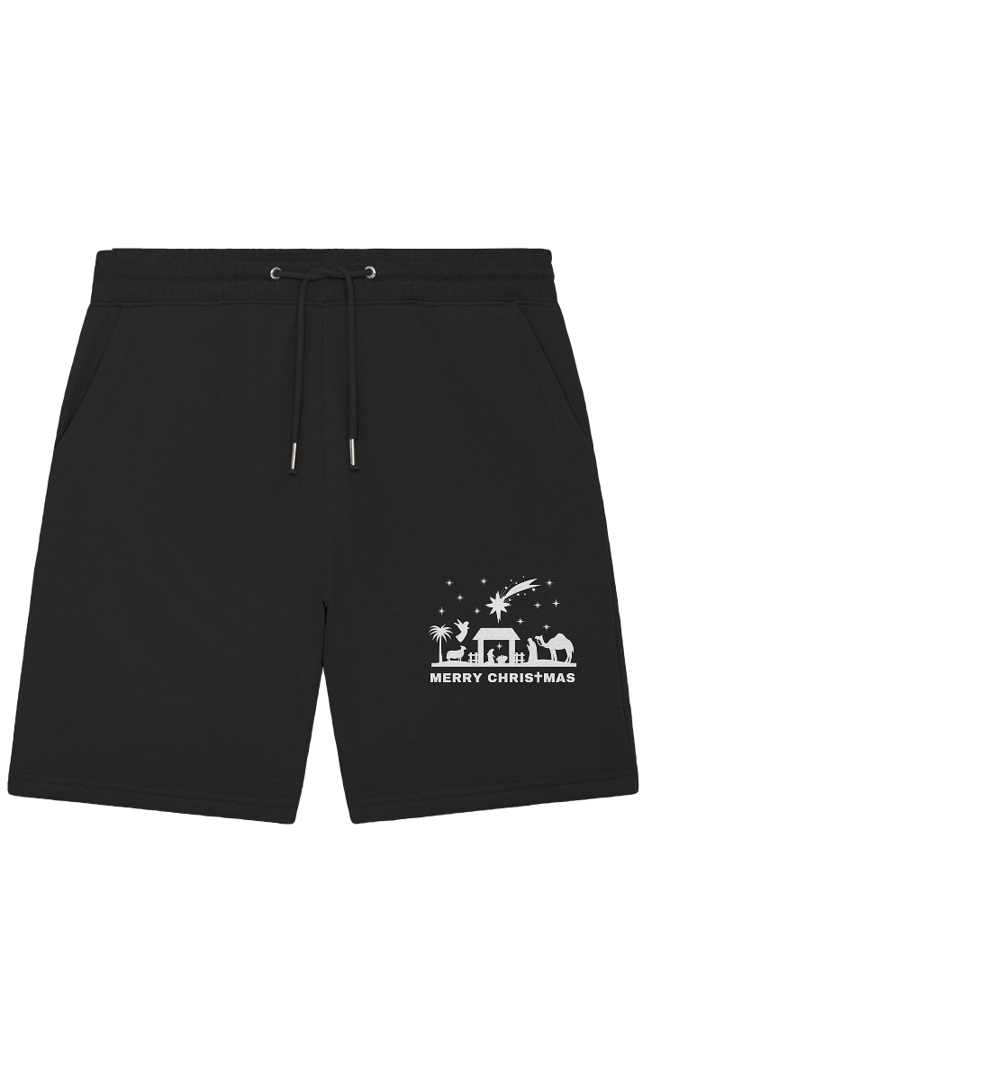 Merry Christmas - Frohe Weihnachten (Krippe Edition) - Organic Jogger Shorts