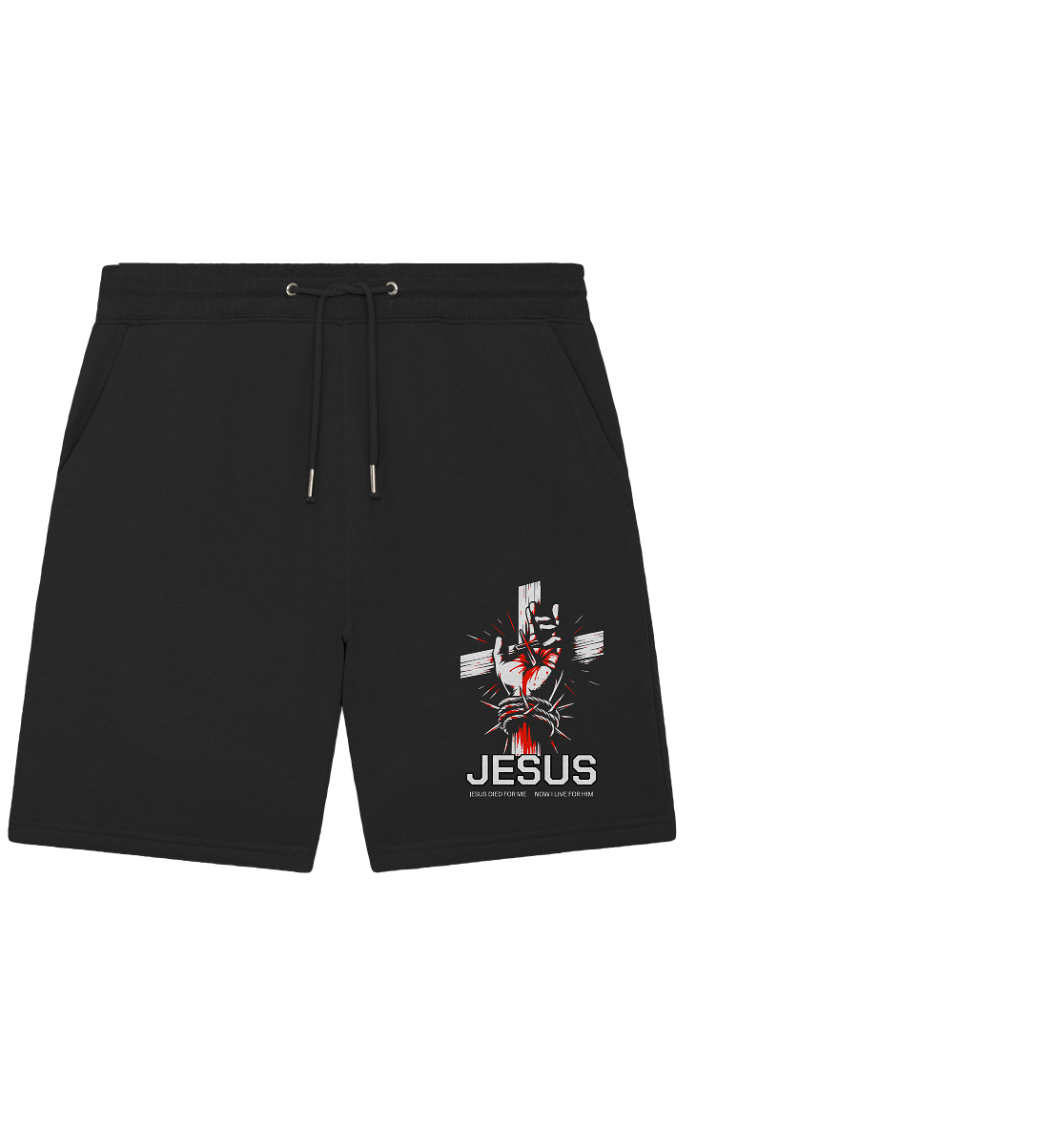 Jesus starb für mich – Jetzt lebe ich für ihn - Organic Jogger Shorts