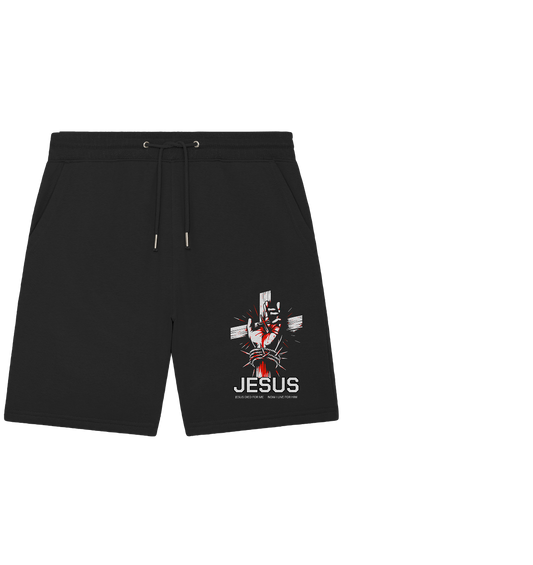 Jesus died for me - Now I live for him - Organic Jogger Shorts