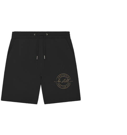 Sei still – und erkenne, dass ich Gott bin - Organic Jogger Shorts