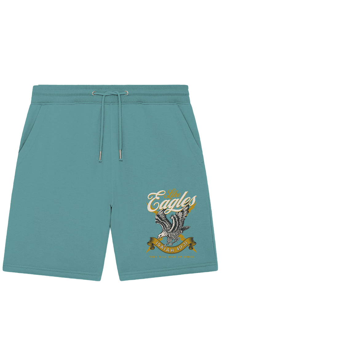 Sie werden fliegen wie Adler – Jesaja 40:31 - Organic Jogger Shorts