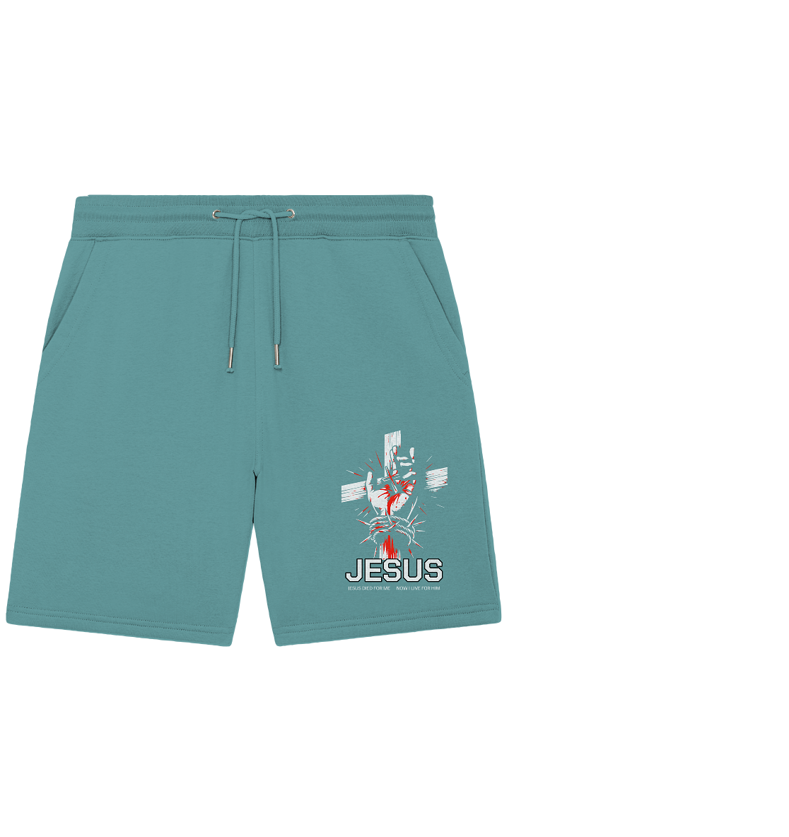 Jesus starb für mich – Jetzt lebe ich für ihn - Organic Jogger Shorts