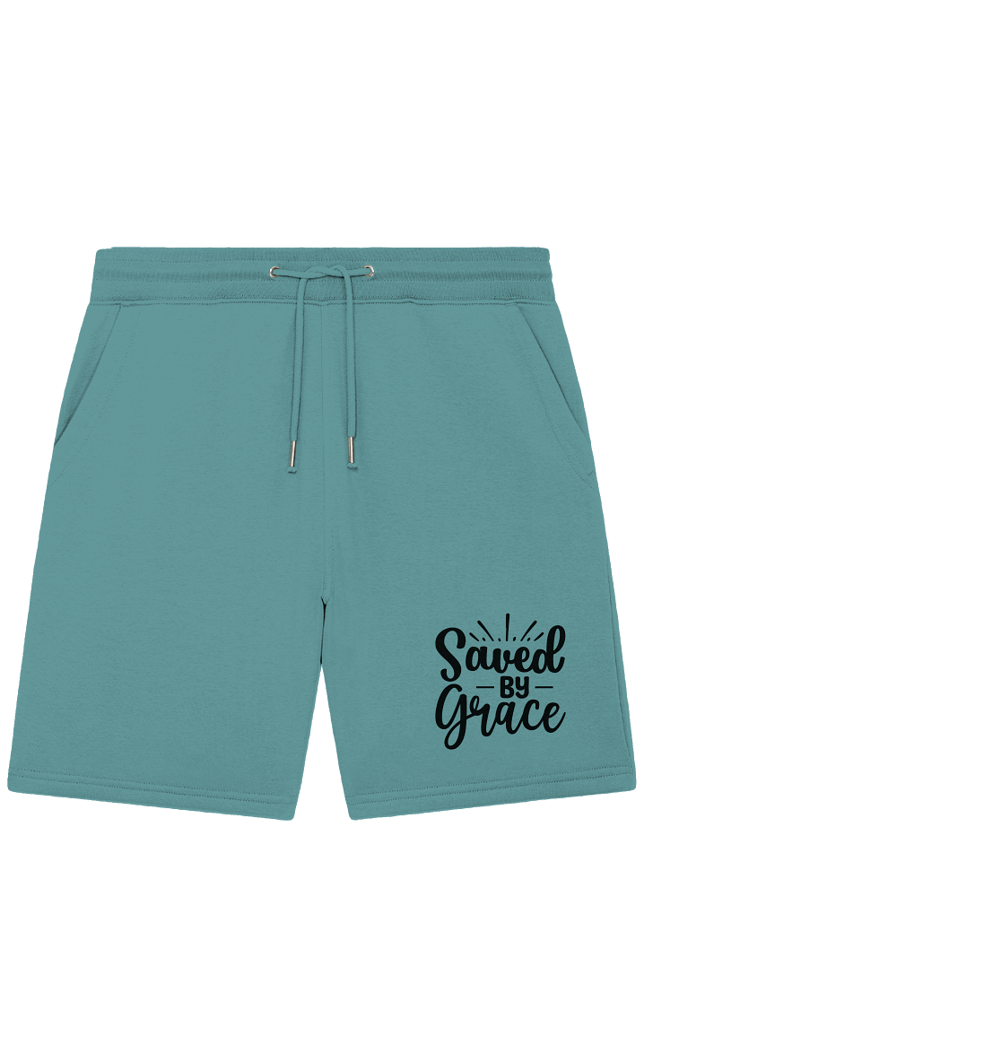 Saved by Grace – Dein Glaube, Dein Statement - Organic Jogger Shorts