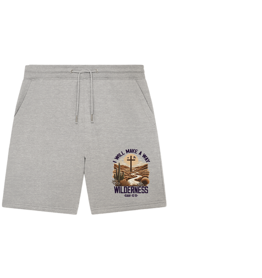 I Will Make a Way in the Wilderness – Isaiah 43:19 - Organic Jogger Shorts