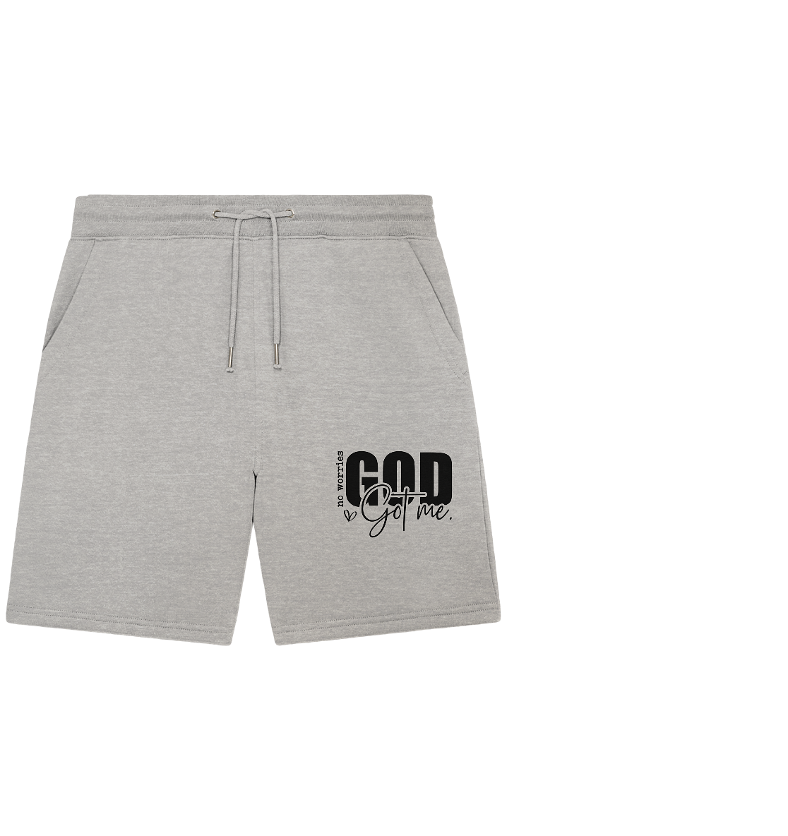 No worries, God is holding me tight - Organic Jogger Shorts